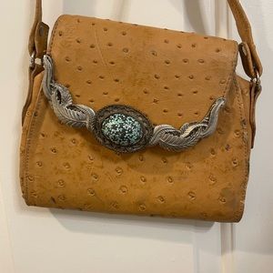 Vintage Western Ostrich crossbody